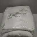 Ultra Soft Queen Size Mattress Topper - Viscose Made from Bamboo Pillow Top Mattress Pad for Back Pain Relief - Naturally Cooling for Hot Sleepers, Green