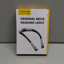 Glocusent Book Light, 3-Color & 6-Brightness Reading Light, Bendable Neck Light, 80-hr Lasting Rechargeable Book Light, Perfect Reading Lights for Books in Bed, Knitting, Repairing, Book Lovers Gifts (Standard-Medium, Gray)