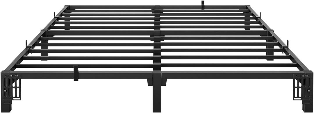 Metal Bed Frame Queen Size 8 inch Platform Bed Frame, Strong Steel Slats, Bedroom Bed Base for Apartment and Home Use