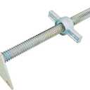 18" Scaffold Adjustable Leveling Jack Solid Screw Jacks with Big Wing Nut & Base Plate for Baker-Style Scaffolding, 4 Pack
