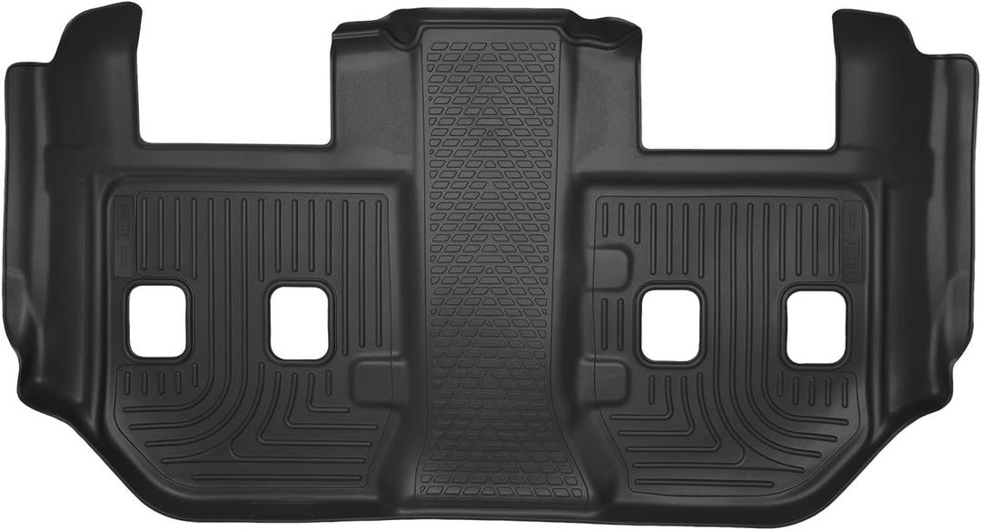 Husky Liners X-act Contour Floor Mats | Fits 2015-2020 Chevrolet Suburban, GMC Yukon XL, Cadillac Escalade ESV w/2nd Row Bucket | 3rd Row, 1-pc Black - 53281