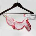 Washable Female Dog Diapers Reusable Doggie Diapers Sanitary Wraps (Pink Rose, S(11.0''-16.1''))