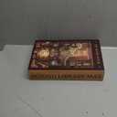 CCCDF DIY Book Nook Library Kit, Miniature Dollhouse Booknook Kit, 3D Wooden Puzzle Bookend Bookshelf with LED Light for Teens and Adults (Beyond Library Max)