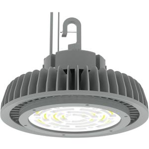 150W LED High Bay Light Grey UFO Led Shop Lights 20250LM 5000K, 0-10V Dimmable 100-277V Commercial Lights for Factory Church Barn Warehouse