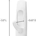 Command Medium Utility Hooks, 20 Hooks and 24 Strips, Damage-Free Hanging Wall Hook with Adhesive Strips, No Tools Great for Hanging, Organization and Storage, Holds up to 3 lb