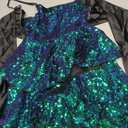 GRACE KARIN Girls Sequin Formal Dresses Kids Party Special Occasion Fancy Dress Tie Back 3 Layer Prom Graduation Outfits 7Y
