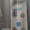 Stander Wonder Pole, Security-Pole and Curve Grab Bar, Tension Mounted Floor to Ceiling Transfer-Pole for Seniors, Elderly Adults, Bathroom Safety Assist and Stability Rail, White