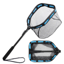 PLUSINNO Floating Fishing Net for Steelhead, Salmon, Fly, Kayak, Catfish, Bass, Trout Fishing, Rubber Coated Landing Net for Easy Catch & Release, Compact & Foldable for Easy Transportation & Storage