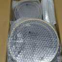 NOCCUR 200PCS Navy Blue Plastic Plates for 100 Guests - Include 100PCS 10" Dinner/ 100PCS 7" Dessert Disposable Plates Heavy Duty - Ideal for Party/Christmas/Hanukkah