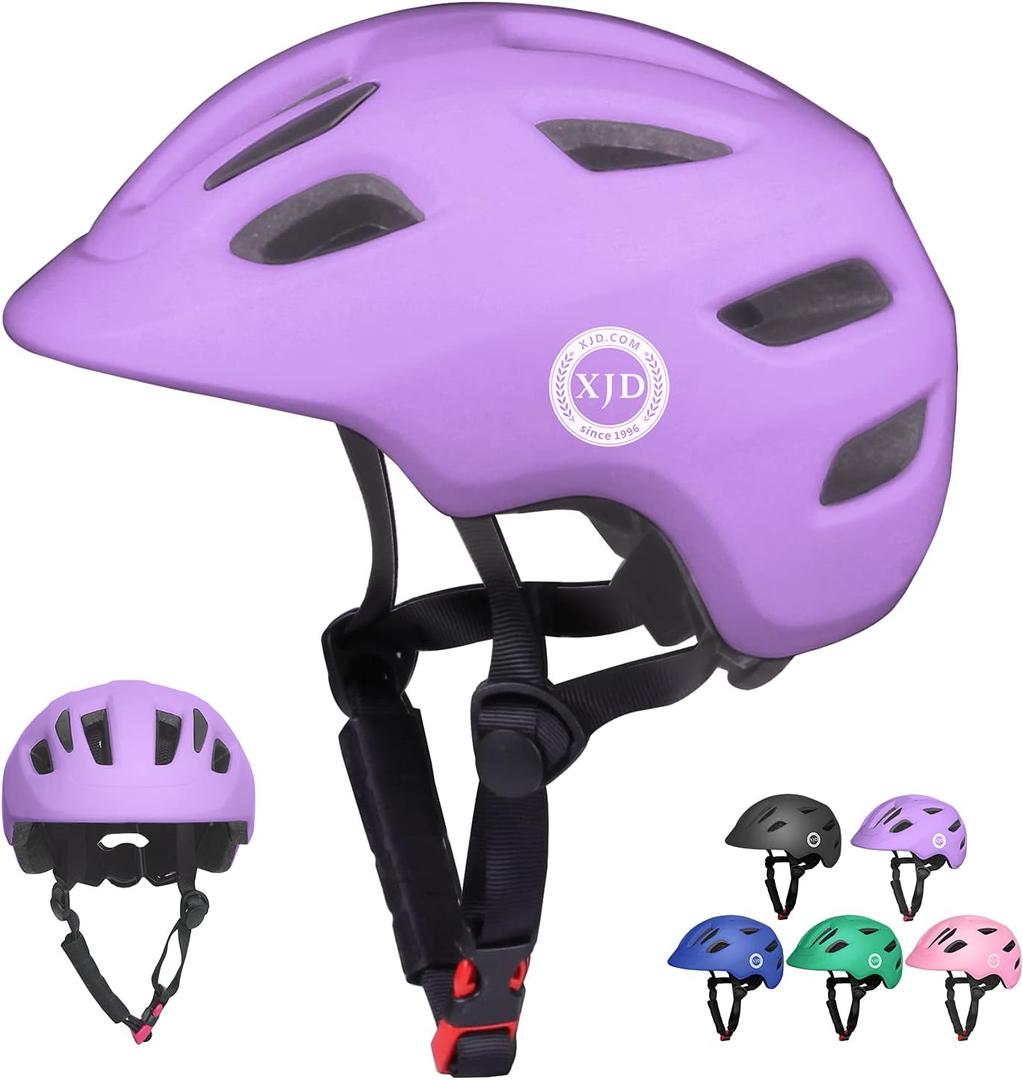 XJD Toddler Helmet Kids Bike Helmet for Infant/Baby Multi-Sport Adjustable Skateboard for Kids Boys Girls Lightweight for Age 1 and Older (Light Purple, X-Small: 18.11"-20.08" / 46-51 cm)