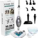 Steam and Go 10-in-1 Steam Mop - Multi-Functional Floor Steamer for Home Use w/Detergent Chamber, Detachable Handle & Handheld Steam Cleaner for Tile, Grout, Hardwood, Upholstery, Carpets & Furniture