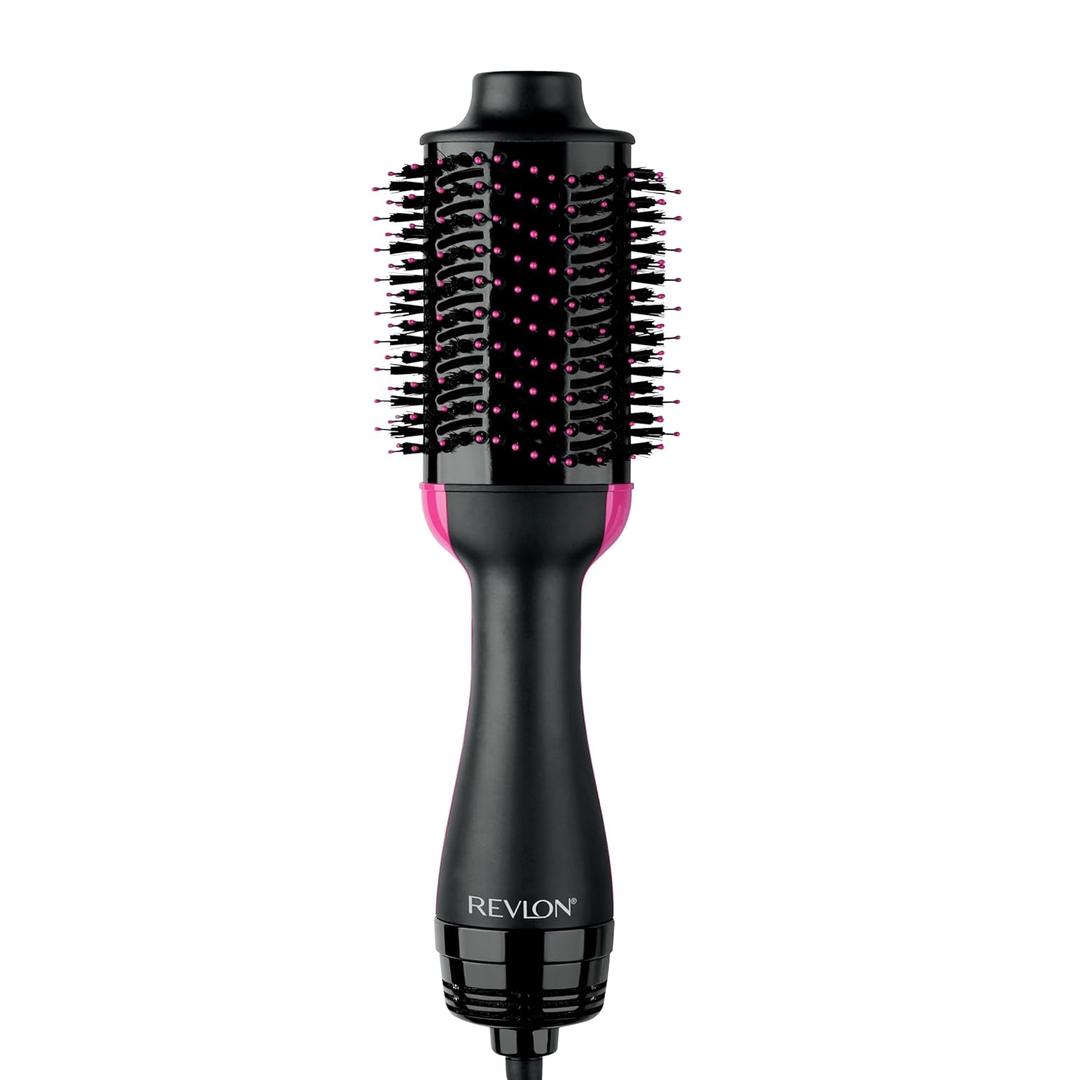 REVLON One-Step Volumizer Hair Dryer and Styler with Improved Motor  Easy Salon-Style Blowouts  Less Frizz, More Shine, and Reduced Heat Damage, for All Hair Types and Lengths (Black) (1.0 VOLUMIZER)