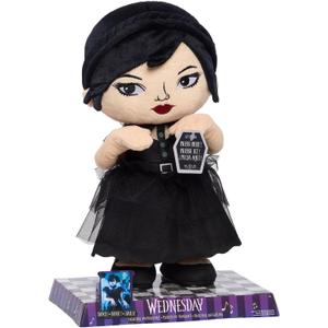 WEDNESDAY Dancing Plush Doll with Music and Movement, 12.5-inch Dancing Plushie, Interactive Toy, Kids Toys for Ages 3 Up by Just Play