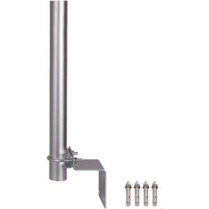 XRDS-RF 16" Antenna Pole, Upgraded Length Antenna Pole Mount for Outside Home Antenna with U-Bolt, Bracket, Mounting Screws - 40cm Length Universal Mounting Pole (Silver)