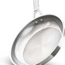 Ninja EverClad Commercial-Grade Stainless Steel 10.25" Fry Pan, Tri-Ply Pans, Oven Safe to 600F, All Stovetops & Induction Compatible, Stainless, C90026