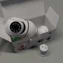 Light Bulb Security Camera 2 Packs, 5G&2.4GHz 2K Security Cameras Wireless Outdoor 360 PTZ Cameras for Home Security with Color Night Vision, 2 Way Talk, AI Human Detection, Screw in Light Socket (White)