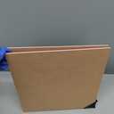 Acrylic Panel 12x12 Plexi Glass Sheet 2 Pcs Colored Plexiglass 1/8 in Thickness Custom Acrylic One Sided Glossy One Sided Frosted Plexiglass for DIY Items(Pastel Pink)