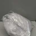 White Pearl Table Runner Tulle Fabric Lace Tablecloth Beaded Pearl Table Cover Mesh Sheer Table Cloth for Bridal Shower Birthday Party Wedding Arch Veil Dessert Table Decorations 63 x118 Inches