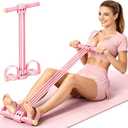 2026 New Pedal Resistance Band with Handles, Adjustable Detachable Multifunction Pedal Resistance Band, Thai Natural Rubber Tension Rope for Abs, Arms, Waist, Legs & Home Fitness