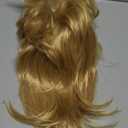 Kaneles Mullet Wigs for Men 80s Costumes Fancy Party Accessory Cosplay Halloween Wig (Light Blonde)