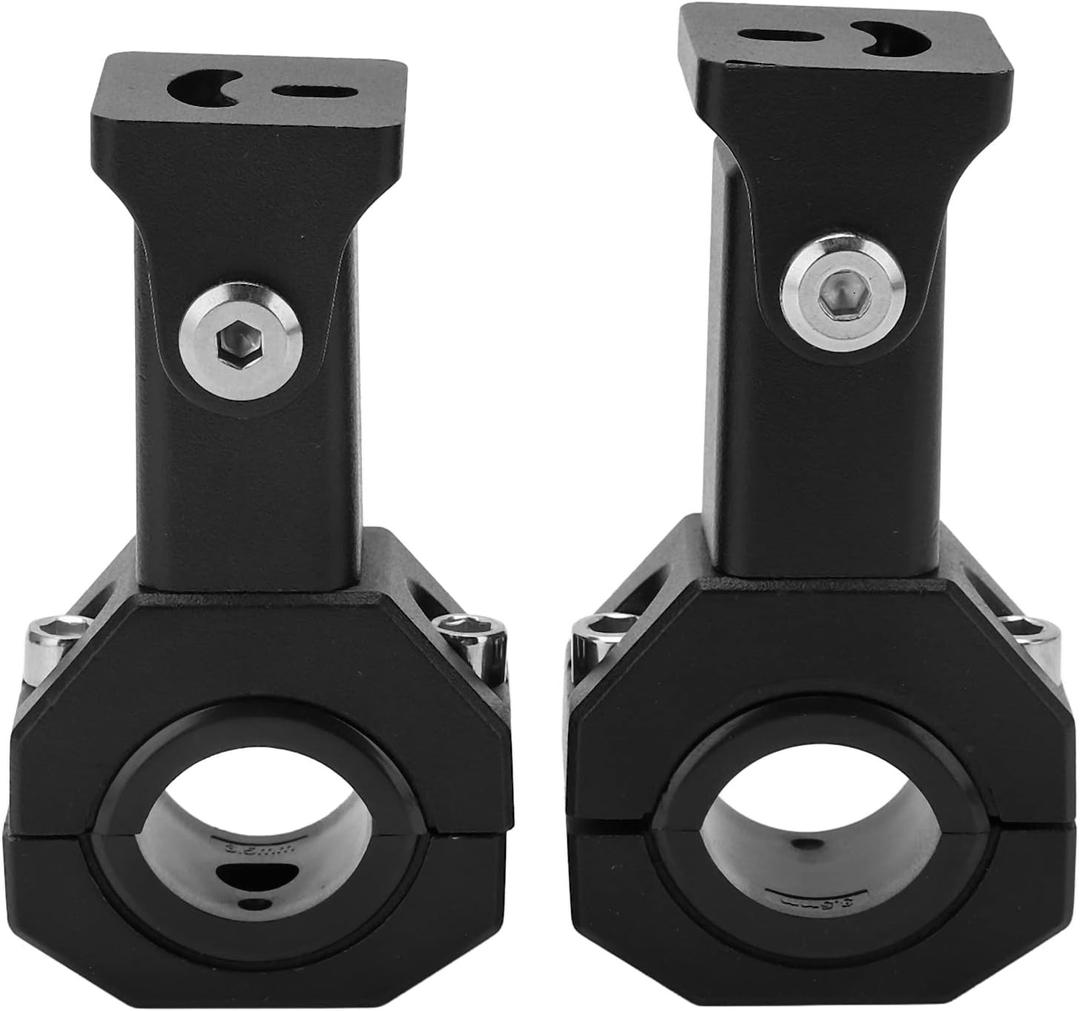 2 Pcs Off Road ATV UTV Light Bar Mounts Mounting Bracket, Motorcycle Mounting Bracket Spotlight Headlight, Fog Driving Lights Brackets Universal 18mm30mm Adjustable