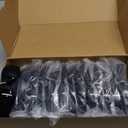 amoolo Tinted Safety Glasses Bulk of 24, Protective Safety Sunglasses, Dark Smoke Lenses for UV Protection, ANSI Z87.1 Impact Resistant Eye Protection for Work, Lab, Construction