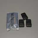 CooBigo 3pcs 1-1/2 Inch Plastic Buckle for Strap Replacment, Heavy Duty Belt Buckles Backpack Clips Luggage Webbing Straps Side Release Buckle Clasp