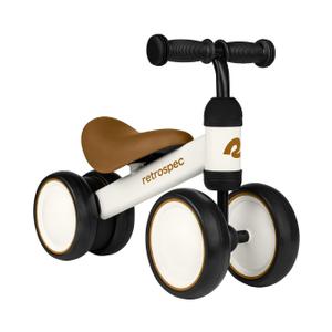 Retrospec Cricket Baby Balance Bike, 4-Wheel Ride-On Toy for Ages 12-24 Months – First Bike & Toddler Bike for 1 Year Old Boys & Girls, First Birthday Gift