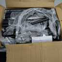 Hall Tree with Wheels and Hanging Hooks,Heavy-Duty Metal Coat Rack with Shoe Shelves,3-in-1 Narrow Entryway Storage for Small Space,Suitable for Hallway,Bedroom and Bathroom,Black