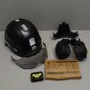 GREEN DEVIL Hard Hat Safety Helmet with Visor Bluetooth Ear Muffs and Headlamp 5 in 1 Full Protection Vented Work Hardhat ANSI Z89.1 Cascos De Construccion for Industrial Construction Forestry