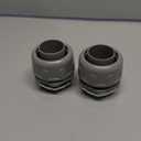 2Pcs 1-1/4 Inch NPT Liquid Tight Connector Nonmetallic Straight Electrical Conduit Connector Fitting, UL Listed PVC Flexible Conduit Fittings