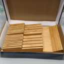 NIUXX Bamboo In-Drawer Knife Block Set for 16 Knives(Not Included), Large Kitchen Detachable Washable Cutlery Slot Organizer Storage Holder for Sharpening Steel and Cutter