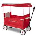 Radio Flyer 3-in-1 EZ Fold Wagon with Canopy, for Kids 1.5+, UV Shade