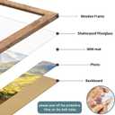 iRahmen 24x30 Poster Frame with 18x24 Mat - Plexiglass Wooden Picture Frames for Photo Wall Gallery Mounting (Rustic Brown, Set of 2)