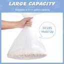 40 Pack Cat Litter Bags For Litter Robot 3/4/5, Clear, 9-11 Gallon