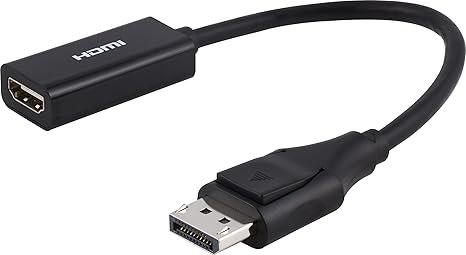 PHILIPS DisplayPort to HDMI Adapter, Unidirectional, Works with Laptops, Tablets, Full HD 1080p, 4K Ultra HD, Mac and PC Compatible, Compact Design, Portable, Black, SWV9200G/27