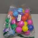 Playz Soft Plastic Mini Ball Pit Balls 50 Count - w/ 8 Vibrant Colors - Crush Proof, No Sharp Edges, Non Toxic, Phthalate & BPA Free for Baby Toddler Ball Pit, Play Tents & Tunnels Indoor & Outdoor