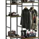 TONGMO Motorcycle Gear Rack, Heavy Duty Helmet Stand, Large Motorcycle Gear Storage Rack for Helmet, Jacket, Boots & Riding Accessories