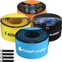 RV Sewer Hose Storage 4 Packs, Two-Way Zipper Closures and Visible Cover for RV Storage And Organization, Waterproof Accessories Bag for Garden Fresh Water Hoses Electrical Cords Camper Tools