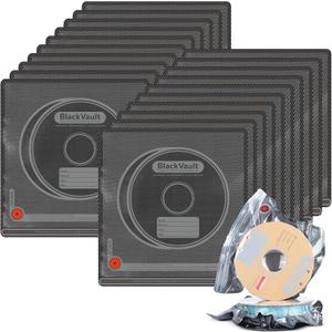 Vacbird 20 Pack 3D Filament Storage Bags, Vacuum Sealed & Light-Proof Reusable Bags for 1.75mm 2.85mm 3D Printer Filament (12.6x13.4 Inch) - Pump Not Included