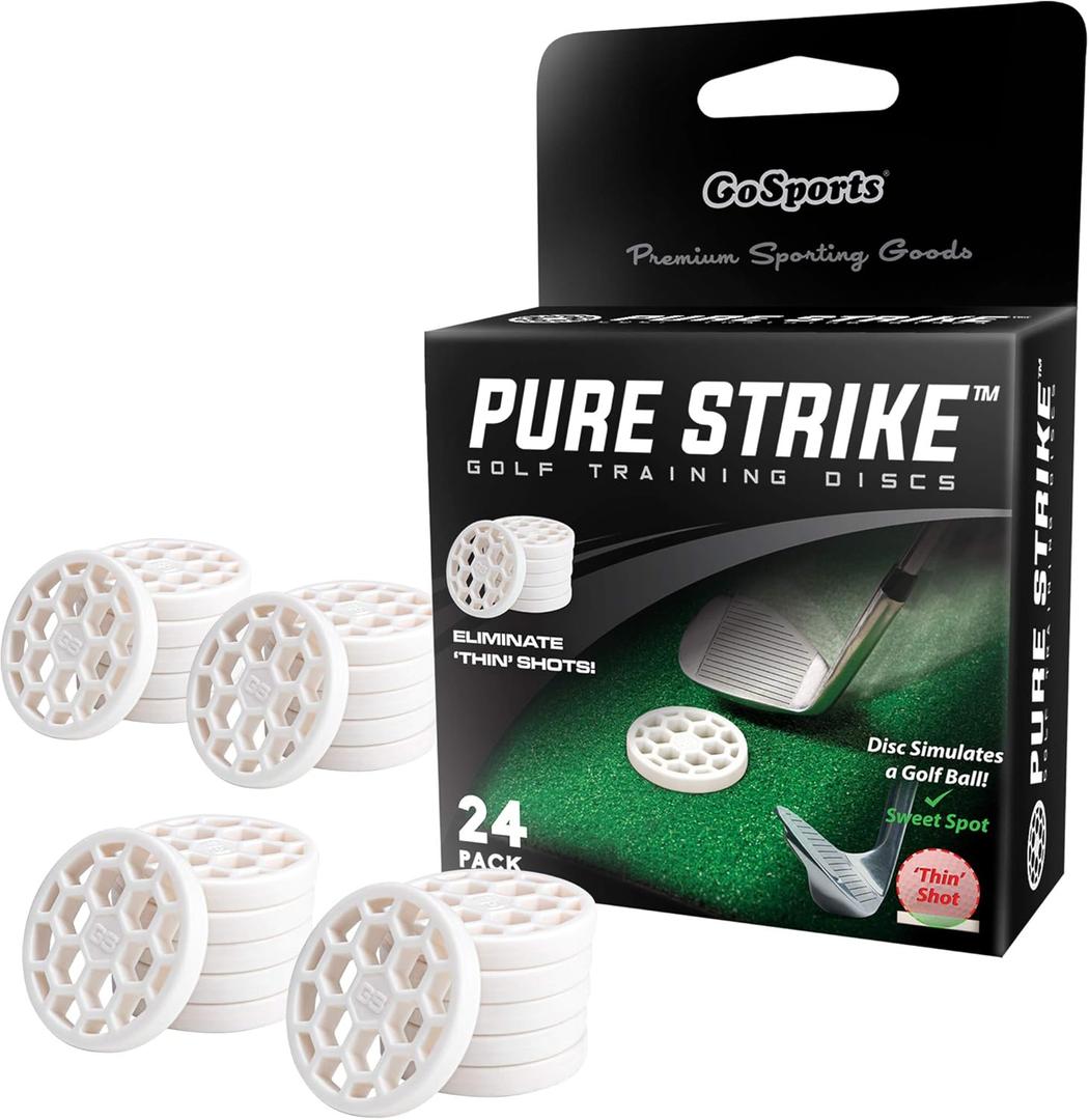 2 x GoSports Golf Pure Strike Golf Training Discs 24 Pack - Eliminate Thin Shots!