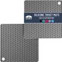 BTaT Silicone Trivet Mats, 2 Pack, Gray Silicone Trivets for Hot Pots and Pans