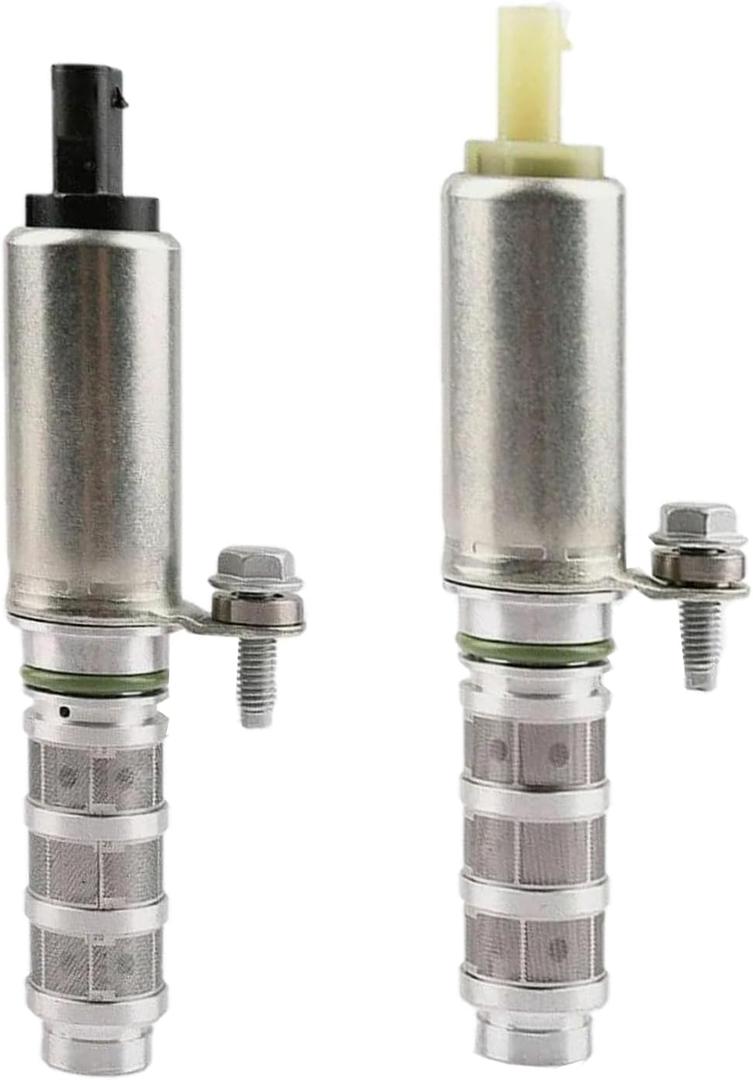 Pair Exhaust (Black Connector) & Intake (White Connector) Engine Oil Control Variable Valve Timing VVT Solenoid 2.0L 2.5L for Regal ATS CTS Colorado Impala Malibu Limited Canyon OE# 12662737 12662736