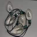 Vintage C9 Christmas Lights Outdoor, 50 FT C9 String Lights with 50 Clear Bulbs, Waterproof Christmas Tree Light for Outdoor Indoor Xmas Roofline Backyard Garden Patio Home Holiday Decor, Green Wire