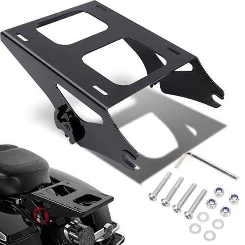Thick Detachable Motorcycles Rear Luggage Racks Tour Pack Mounting Rack Heavy Duty Stainless Steel Trunk Racks with Mounting Accessories for F/I F F LHRXS 2014-2024 (Black)