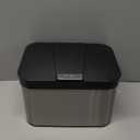 Compost Bin for Countertop, Compost Bucket Indoor Sealed, Food Waste Caddy, 1.13 Gallon Kitchen Compost Container with Lid, Compact and Easy Clean, Black Matte