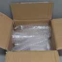 TOFLEN 40 Pack Disposable Plastic Martini Glasses, 6 oz Tall Dessert Cup with Spoons Reusable Cocktail Shooters for Party Wine, Champagne, Parfait, Appetizers