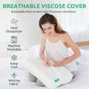 UTTU Cervical Pillow for Neck Pain Relief, Memory Foam Neck Pillow for Sleeping, Adjustable Orthopedic Sandwich Pillow, Contour Cooling for Side Back Stomach Sleeper, Queen(23.6"14"5.2"/4.5")