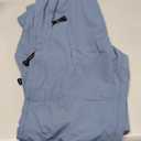 TBMPOY Men's Lightweight Hiking Pants with Belt 5 Zip Pockets Waterproof Quick-Dry Travel Fishing Work Outdoor Pants (Large, A4-thin Stone Blue)