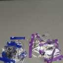 24 Pieces Pill Pouch Bags Zippered Set Reusable Translucent Medicine Organizer Sealing Travel Plastic Bags with Slide Lock for Storage(Purple, Blue)